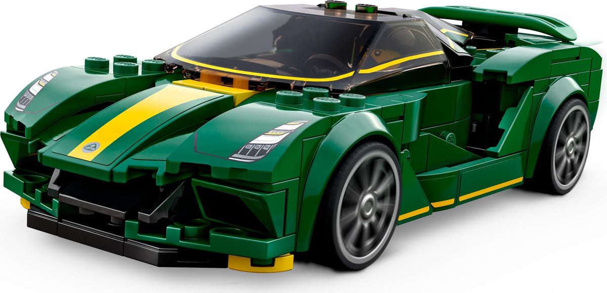 LEGO Speed Champions: 76907 Speed Champions Lotus Evija Voiture de Course, Jouet Réduit Avec Minifigure de Pilote de Course, Jouet Pour Enfants (76907) - New Sealed - minifigures