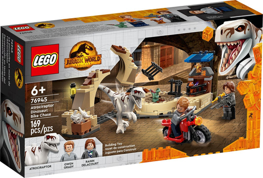 LEGO Jurassic World: Atrociraptor Dinosaur: Bike Chase (76945) - New Sealed - box front
