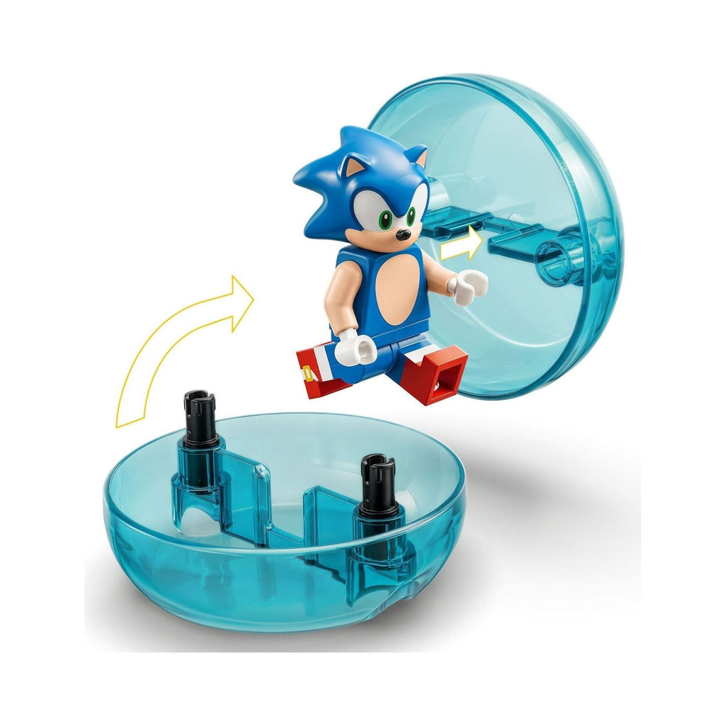 LEGO Sonic The Hedgehog: Sonic the Hedgehog Sonic's Speed Sphere Challenge Set, Buildable Toy Game with 3 Characters incl. a Moto Bug Badnik Figure, Toys for Kids, Boys & Girls 6 Plus Years Old 76990 (76990) - New Sealed - alternate view