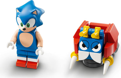 LEGO Sonic The Hedgehog: Sonic the Hedgehog Sonic's Speed Sphere Challenge Set, Buildable Toy Game with 3 Characters incl. a Moto Bug Badnik Figure, Toys for Kids, Boys & Girls 6 Plus Years Old 76990 (76990) - New Sealed - close-up
