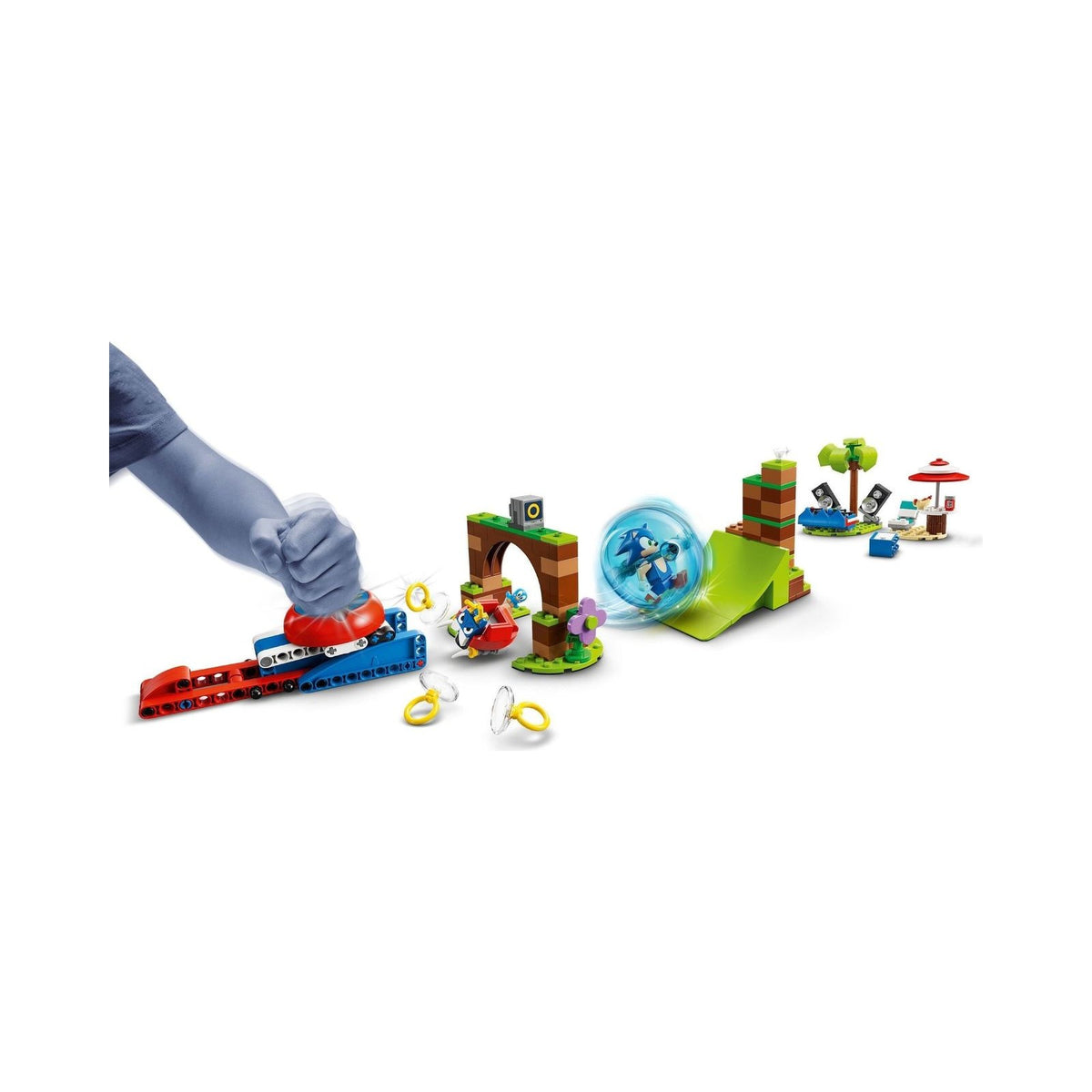 LEGO Sonic The Hedgehog: Sonic the Hedgehog Sonic's Speed Sphere Challenge Set, Buildable Toy Game with 3 Characters incl. a Moto Bug Badnik Figure, Toys for Kids, Boys & Girls 6 Plus Years Old 76990 (76990) - New Sealed - rear view