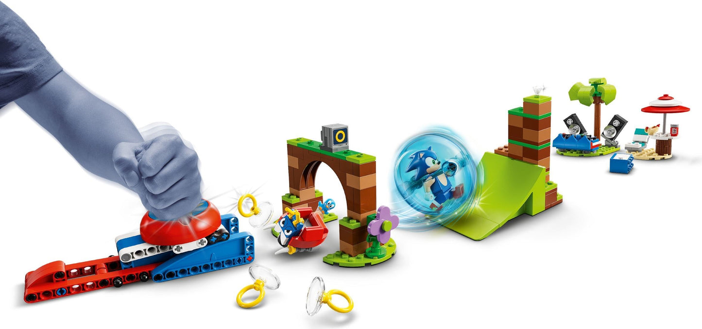 LEGO Sonic The Hedgehog: Sonic the Hedgehog Sonic's Speed Sphere Challenge Set, Buildable Toy Game with 3 Characters incl. a Moto Bug Badnik Figure, Toys for Kids, Boys & Girls 6 Plus Years Old 76990 (76990) - New Sealed - rear view