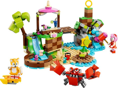 LEGO Sonic The Hedgehog: Sonic the Hedgehog Amy's Animal Rescue Island Playset, Buildable Toy with 6 Characters including Amy & Tails Figures, Gifts for Kids, Boys & Girls 7 Plus Years Old 76992 (76992) - New Sealed - play features