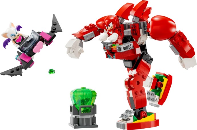 LEGO Sonic the Hedgehog: Sonic the Hedgehog Knuckles’ Guardian Mech, Action Figure Toy for Kids Boys & Girls with Video Game Character Figures Incl. Knuckles and Rouge the Bat, Plus a Master Emerald, Fun Gift Idea 76996 (76996) - New Sealed - rear view