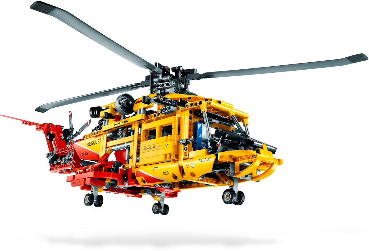 LEGO Technic: Technic 9396 Rescue Helicopter (9396) - Complete - rear view
