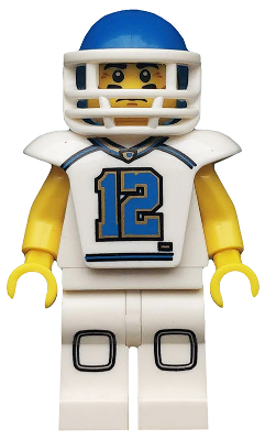 LEGO Collectable Minifigures: Football Player, Series 8 (Minifigure Only without Stand and Accessories) (col117) - Complete - box front