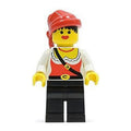LEGO Pirate Female, Black Legs, Red Bandana (pi057)