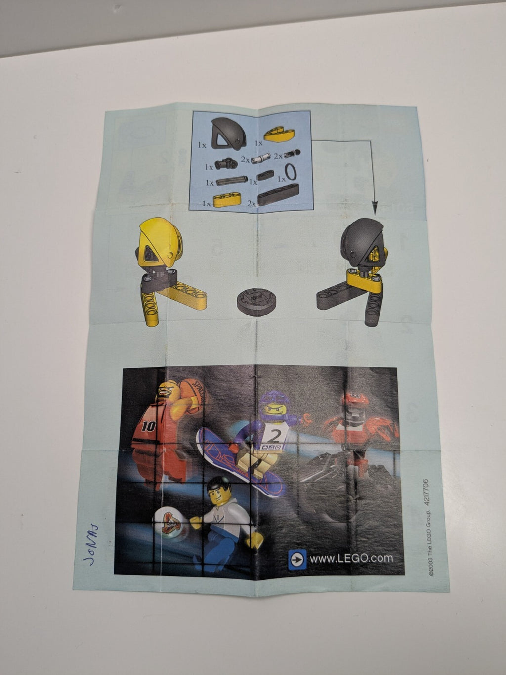 LEGO Sports: Hockey (5014) - Complete - rear view