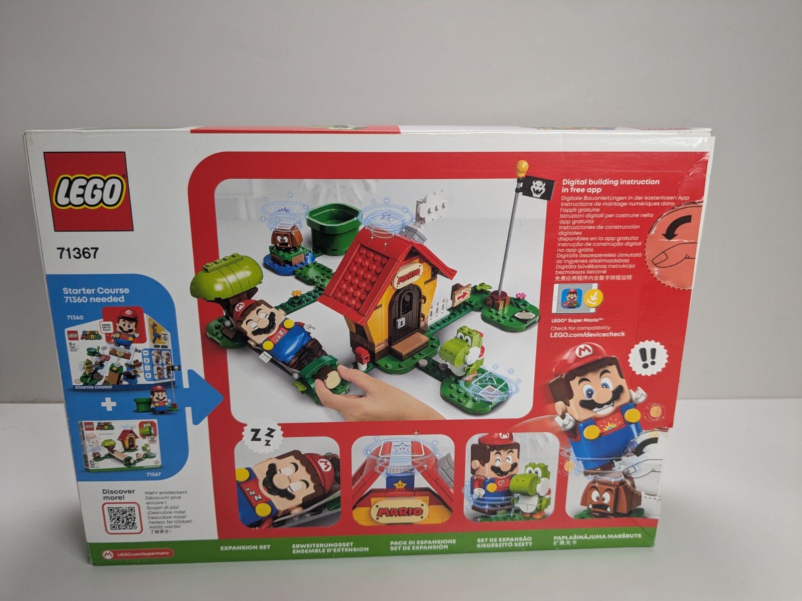 LEGO Super Mario: Mario's House & Yoshi Expansion Set (71367) - Complete - side view