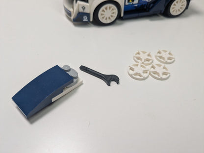 LEGO Speed Champions: Ford Fiesta M-Sport WRC (Missing Stickers) (75885) - Incomplete - minifigures