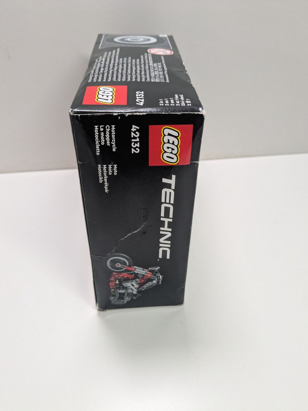 LEGO Technic: Technic Motorcycle 42132 Model Building Kit; Give Kids a Treat with This Motorcycle Model; 2-in-1 Toy for Kids Aged 7+ (163 Pieces) (42132) - New Sealed - built set