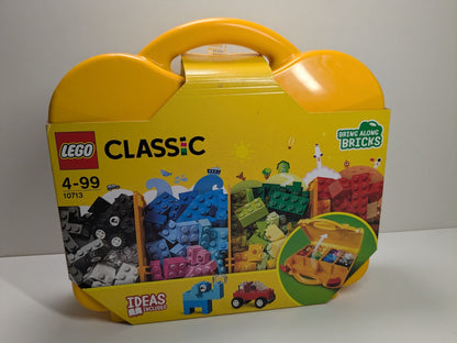 LEGO Classic: 10713 Classic Creative Suitcase, Toy Storage Case with Fun Colourful Building Bricks, Gifts for 4 plus Year old Kids, Boys & Girls (10713) - Incomplete - play features