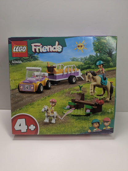 LEGO Friends: Friends Horse and Pony Trailer Toy - incl. Liann & Zoya Mini Dolls, Pony & Horse Animal Figures, a Car Model and Accessories - Creative Gift for 4+ Year Old Girls - 42634 (42634) - New Sealed - box front