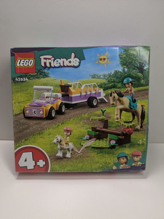 LEGO Friends: Friends Horse and Pony Trailer Toy - incl. Liann & Zoya Mini Dolls, Pony & Horse Animal Figures, a Car Model and Accessories - Creative Gift for 4+ Year Old Girls - 42634 (42634) - New Sealed - box front