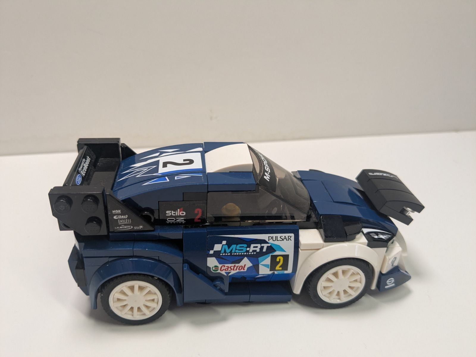 LEGO Speed Champions: Ford Fiesta M-Sport WRC (Missing Stickers) (75885) - Incomplete - close-up