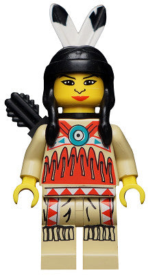 LEGO Indian 4 - Female, Black Quiver (ww018) - Complete - box front