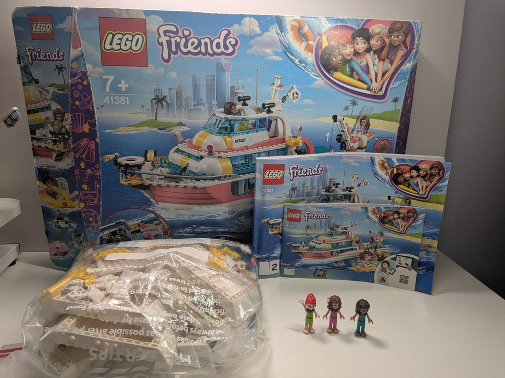 LEGO Friends: Rescue Mission Boat (41381) - Complete - box front