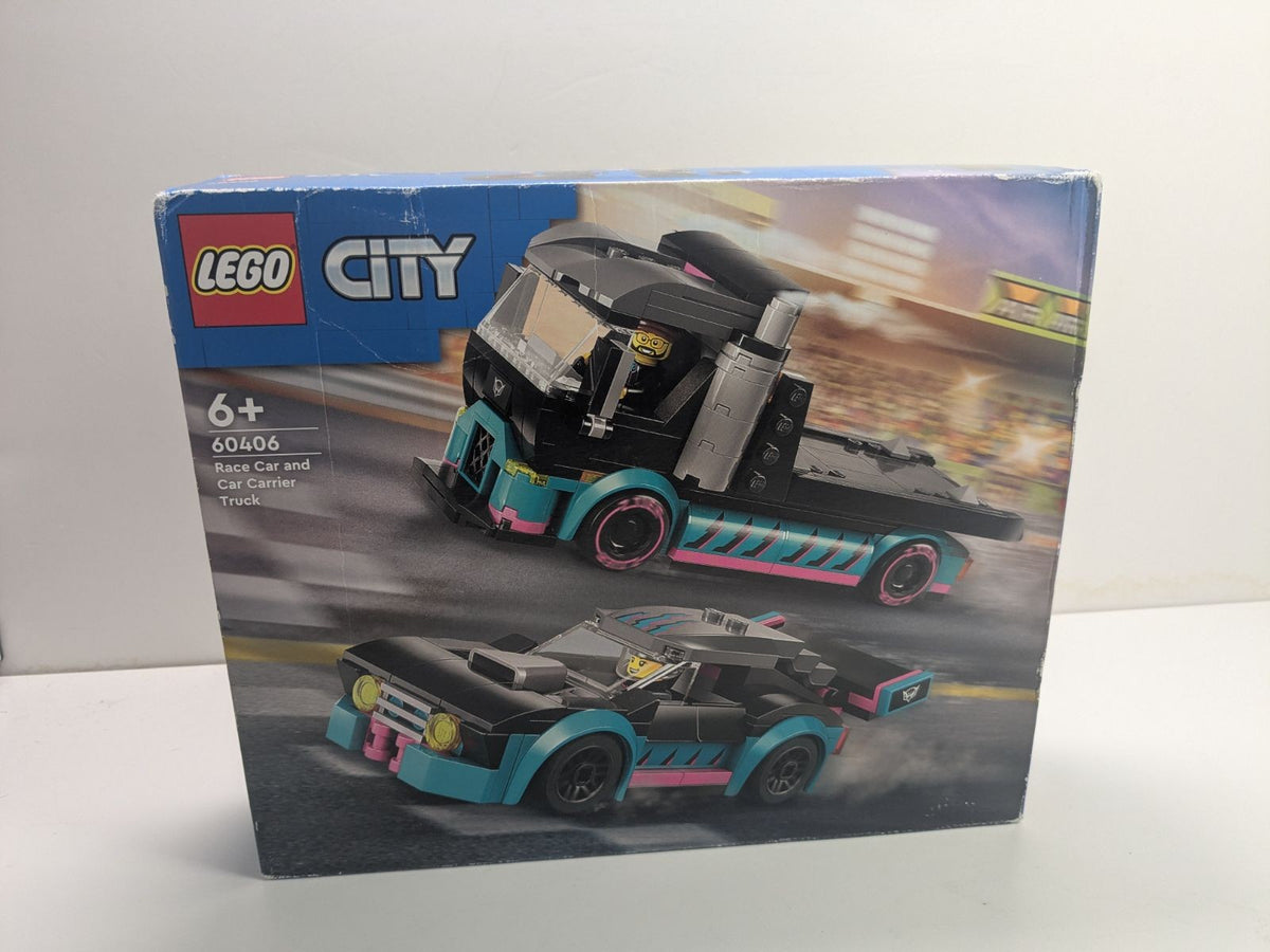 LEGO City: Race Car and Car Carrier Truck (60406) - New Sealed - box front