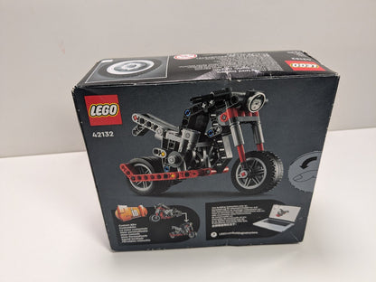 LEGO Technic: Technic Motorcycle 42132 Model Building Kit; Give Kids a Treat with This Motorcycle Model; 2-in-1 Toy for Kids Aged 7+ (163 Pieces) (42132) - New Sealed