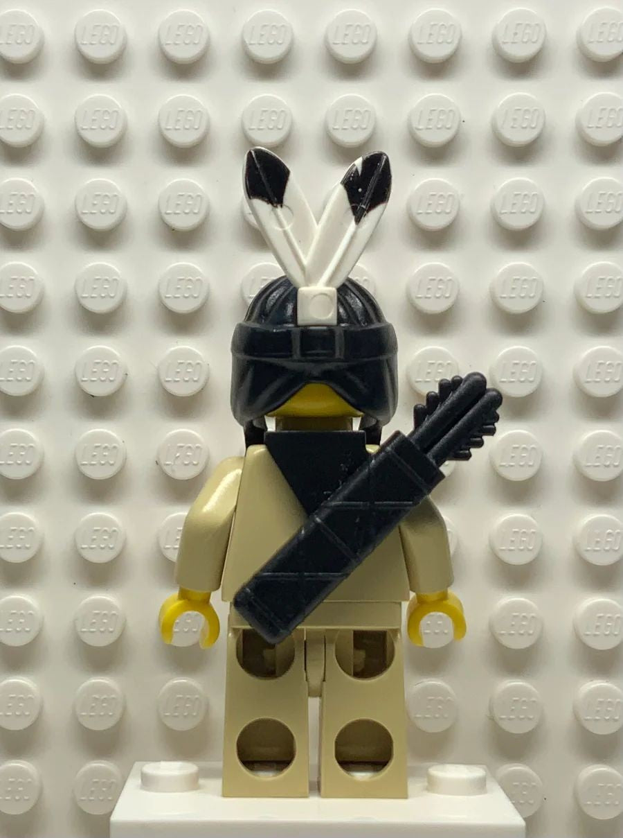 LEGO Indian 4 - Female, Black Quiver (ww018) - Complete - built set