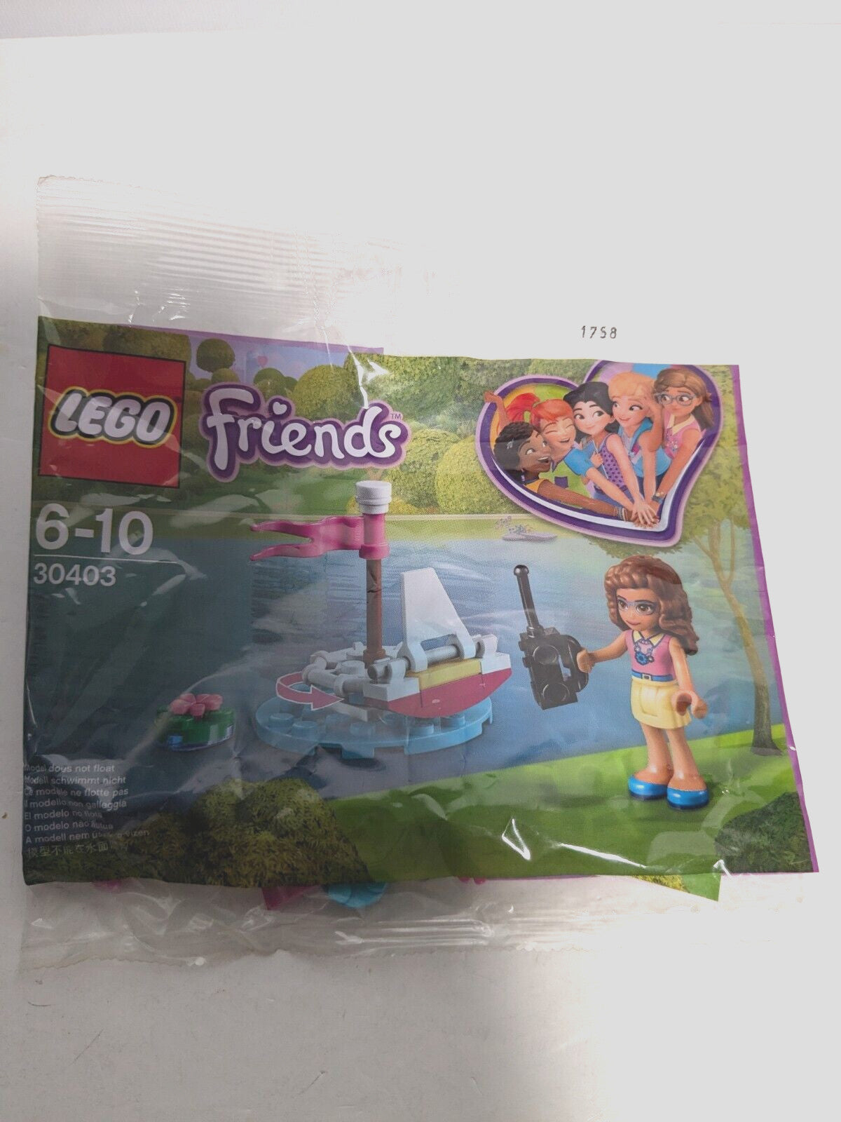 LEGO Friends: Olivia's Remote Control Boat (30403) - New Sealed - box front