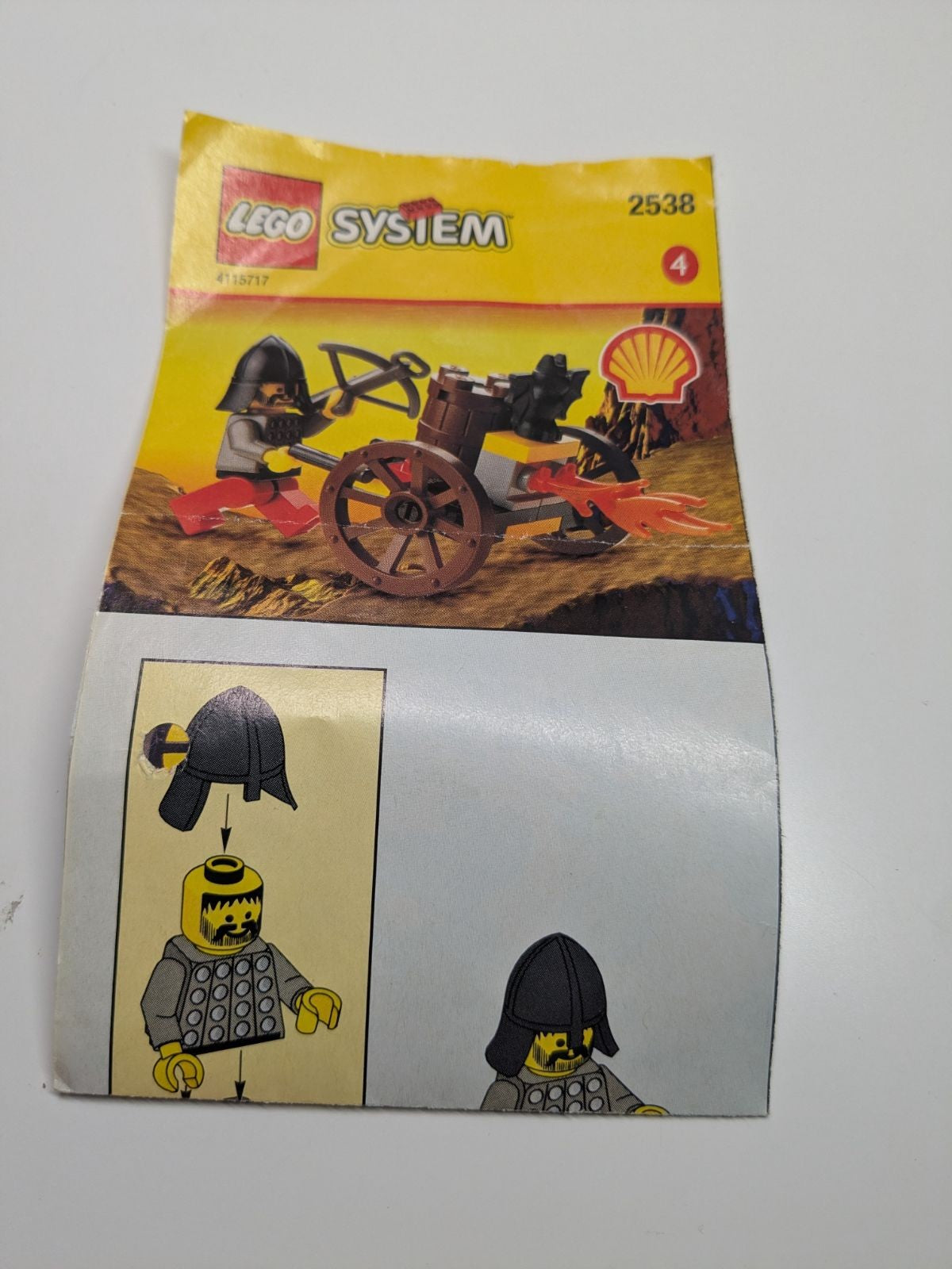 LEGO Castle: Fire-Cart (2538) - Complete - rear view