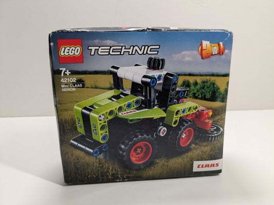 LEGO Technic: 42102 Technic Mini CLAAS XERION Tractor to Harvester, 2in1 Building Set, Heavy Duty Vehicles Collection (42102) - New Sealed - box front