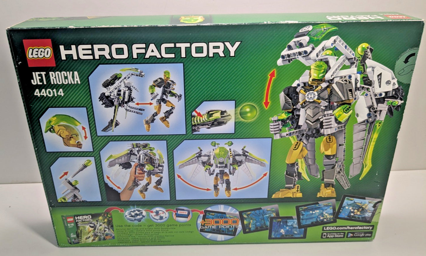 LEGO Hero Factory: JET ROCKA (44014) - New Sealed - minifigures