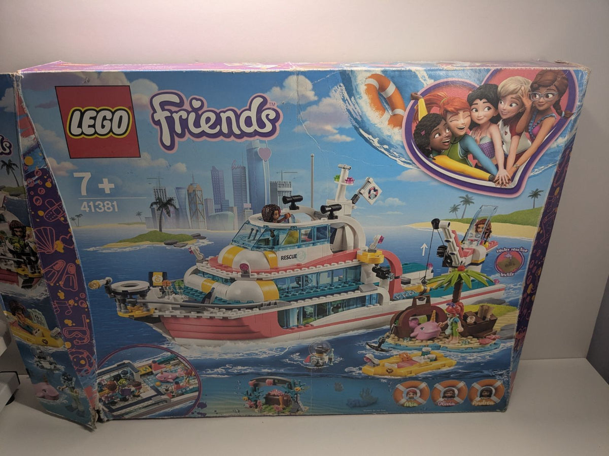 LEGO Friends: Rescue Mission Boat (41381) - Complete - rear view
