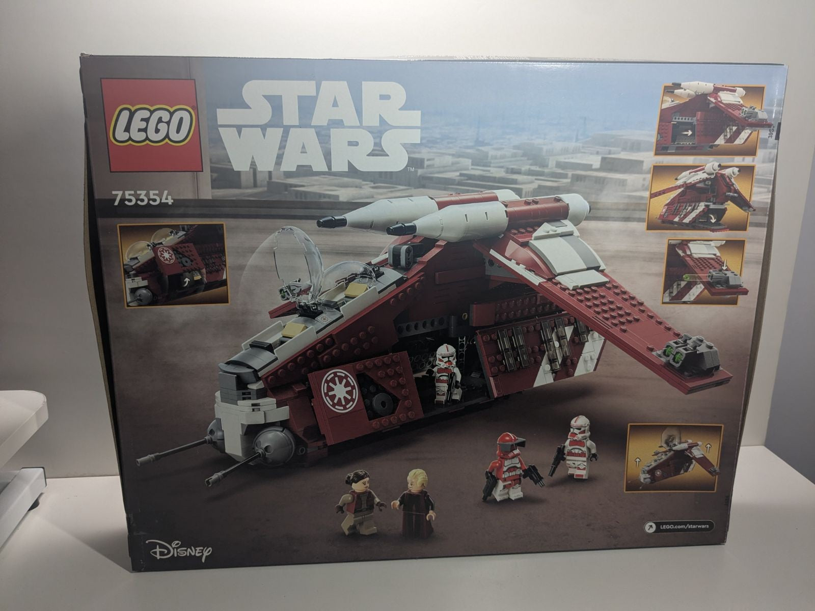 LEGO Star Wars: Coruscant Guard Gunship (75354) - New Sealed - minifigures