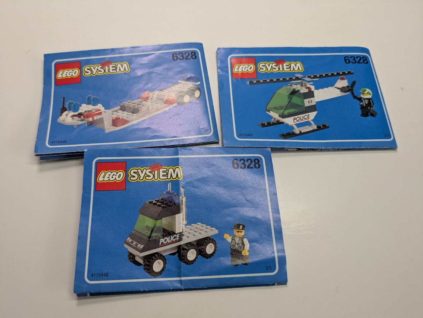 LEGO Town: Helicopter Transport (6328) - Complete - side view