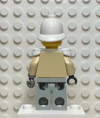 LEGO Baron Von Barron with Pith Helmet and White Epaulettes (adv039) - Complete - built set