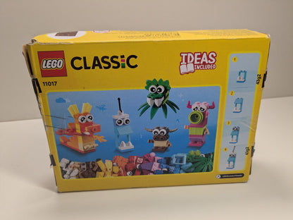 LEGO Classic: Classic Creative Monsters, Construction Playset with 5 Mini Build Monster Toys, Bricks Box Building Set, Gifts for Kids 4 Plus Years Old 11017 (11017) - New Sealed - set details