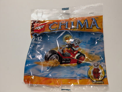 LEGO Legends of Chima: Worriz' Fire Bike (30265) - New Sealed - built set