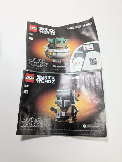 LEGO Brickheadz: The Mandalorian & The Child (75317) - Complete