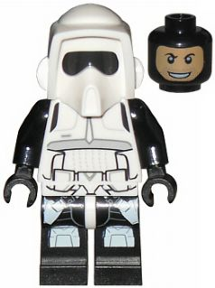 LEGO Star Wars: Imperial Scout Trooper - Printed Black Head and Legs (sw0505) - Complete - box front