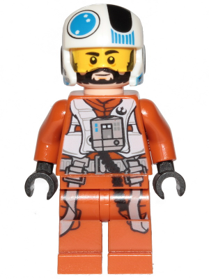 LEGO Star Wars: Temmin 'Snap' Wexley - Medium Nougat Lines Under Eyes and Chin (sw1047) - Complete - box front
